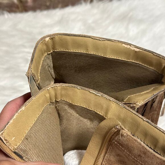 Soda Women’s Tan Fringe Bootie Size 8.5 - Picture 9 of 9